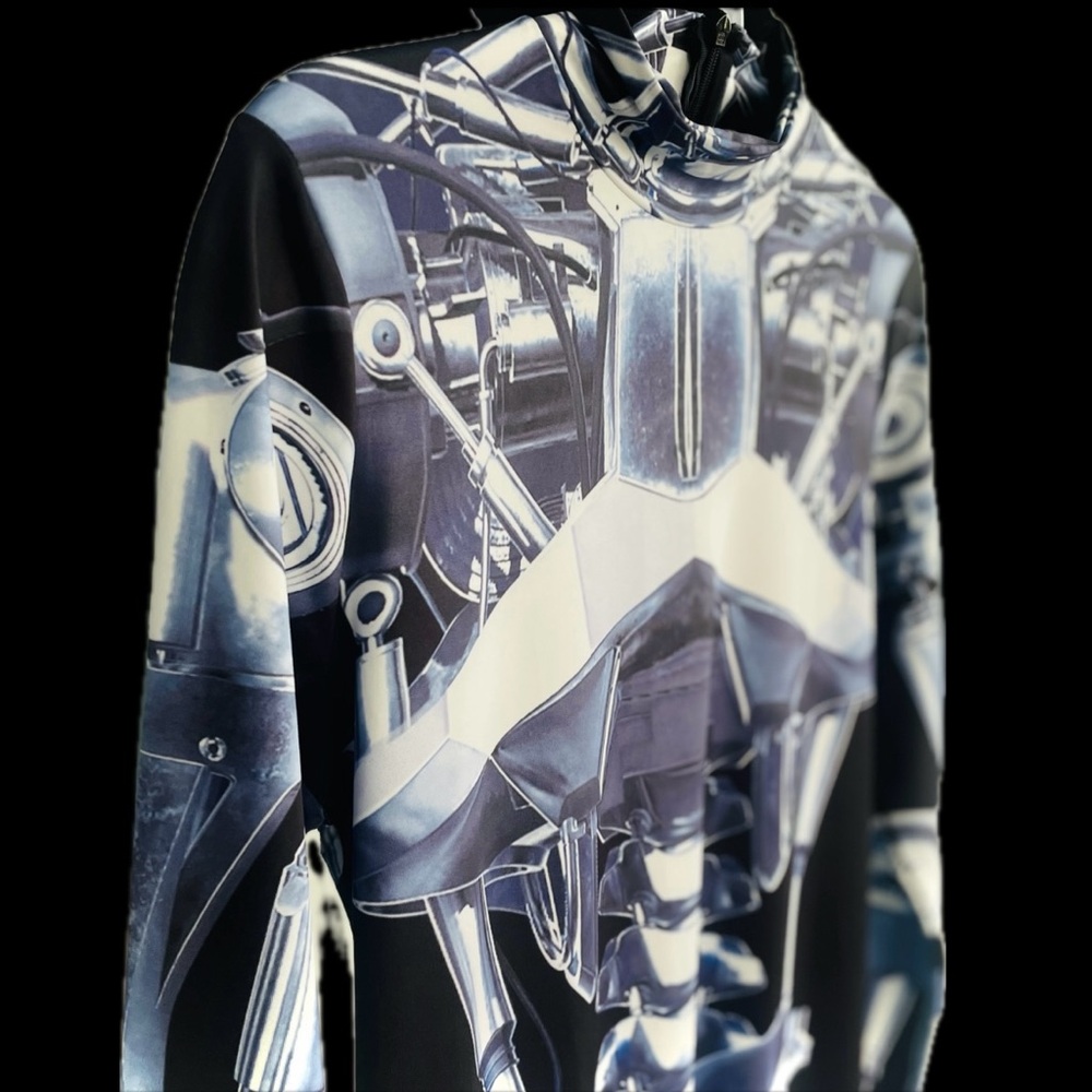 HALLOWEEN | XL | Robot Skeleton Print Bodycon Jumpsuit Costumes Cosplay Party